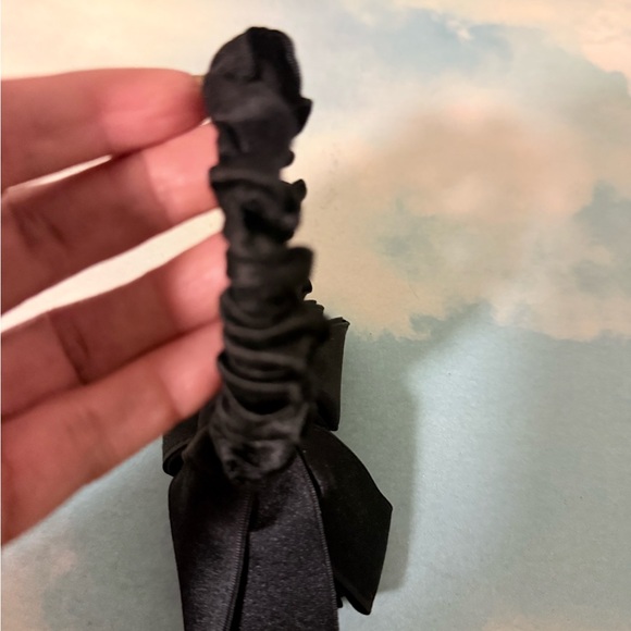 Chanel Black Hair Bow with Gold Accent main image 6